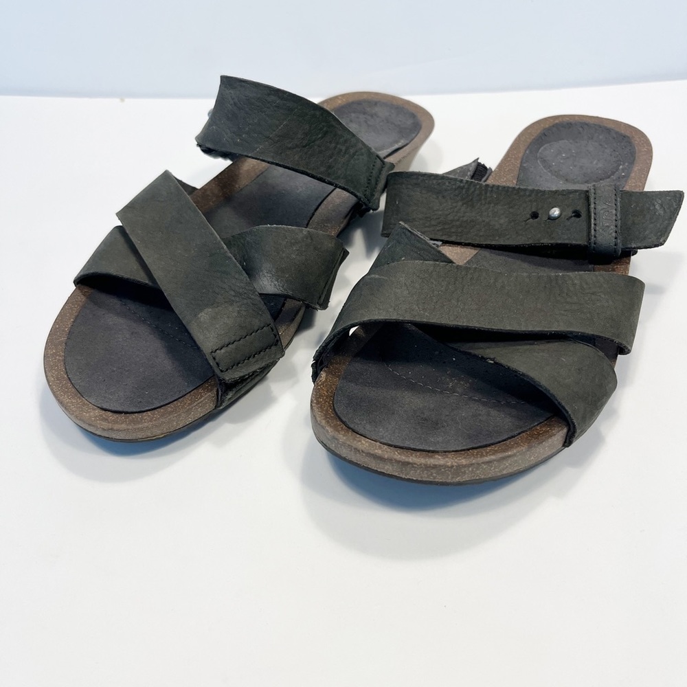 Teva Women Mahonia Slide Sandal foam footbed Black